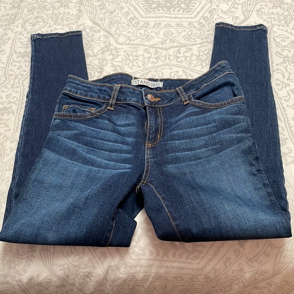 Standerd Dark Wash Mid Rise Skinny Jean